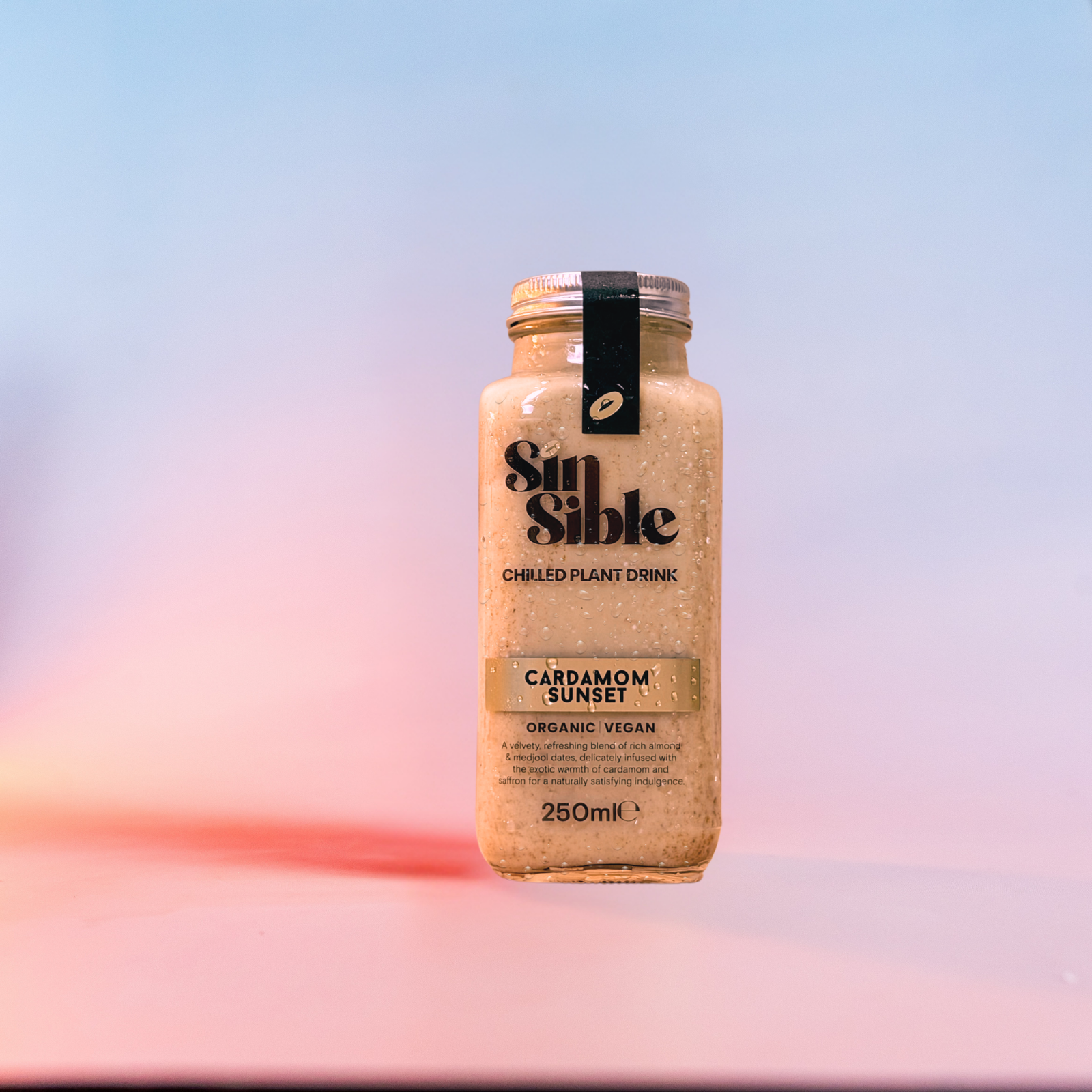 Bottle of cardamom sunset